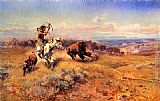Charles Marion Russell Canvas Paintings - Horse of the Hunter